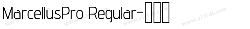 MarcellusPro Regular字体转换